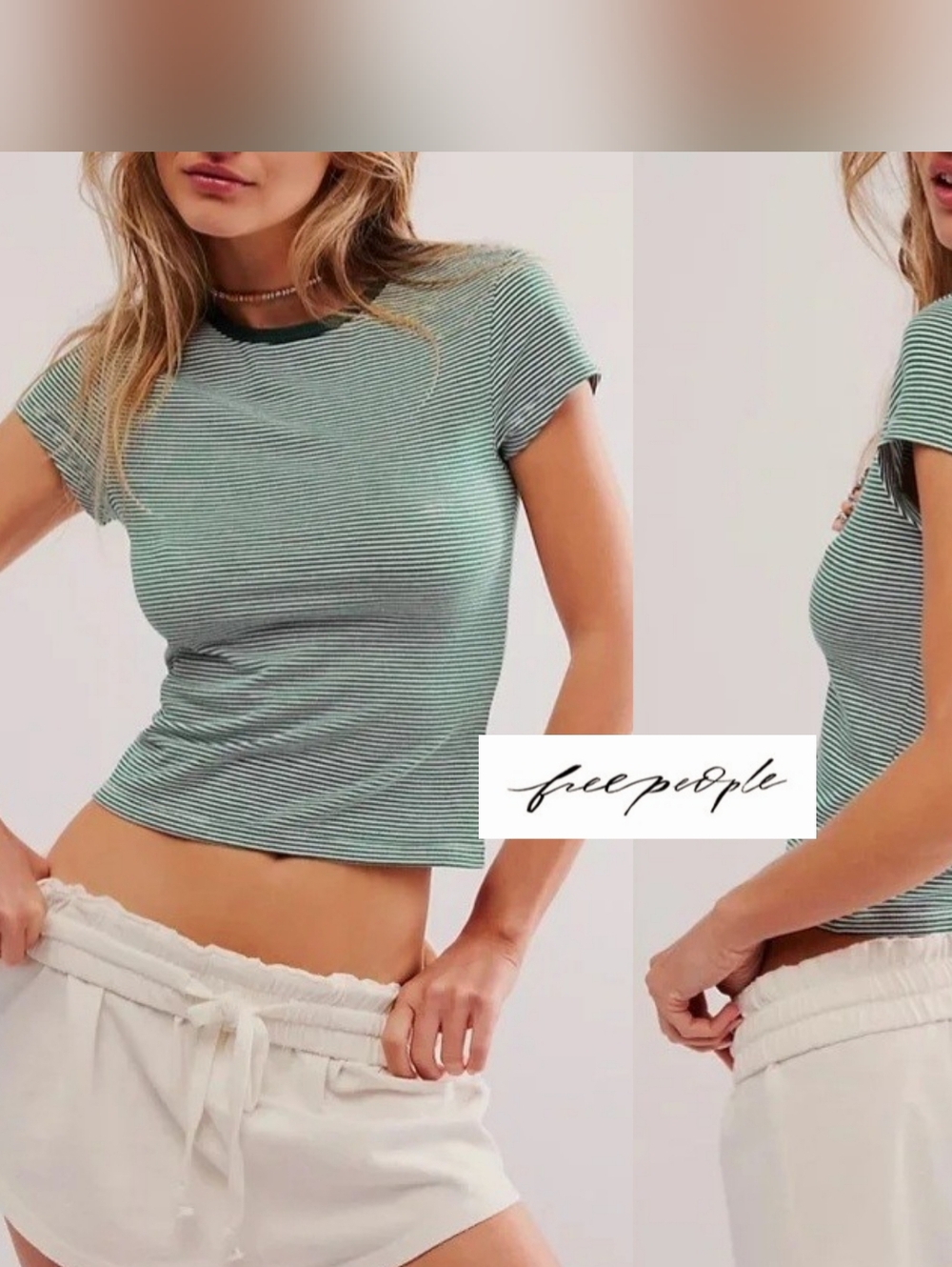 Free People Morning Pages Baby Tee